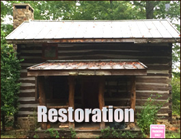 Historic Log Cabin Restoration  Siluria, Alabama